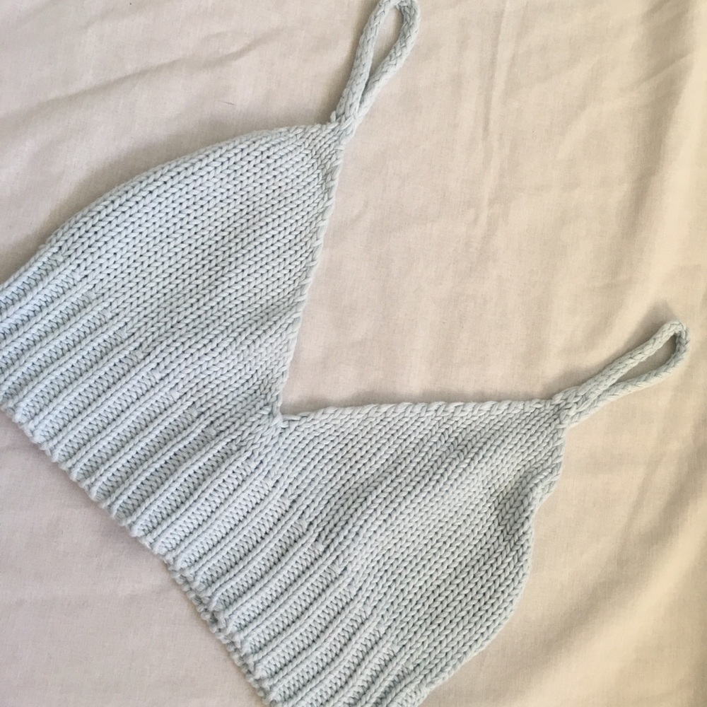 Never worn brandy Melville knitted crop top